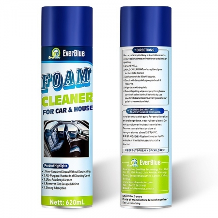 Empêche efficacement la poussière Spray nettoyant multifonctionnel pour mousse de voiture
         