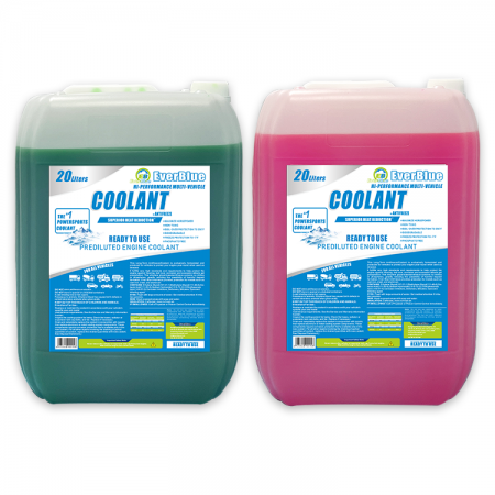 Liquide de refroidissement antigel rouge/bleu/vert ou couleur personnalisée 10 L
         