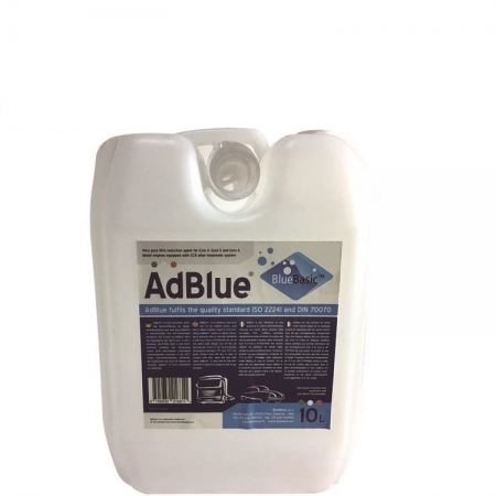 solution d'urée AdBlue®  10L pour réduire les émissions d'oxydes d'azote dans l'atmosphère 