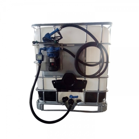 Pompe à membrane 1000L Kit de pompe de transfert AdBlue Distributeur IBC avec buse 