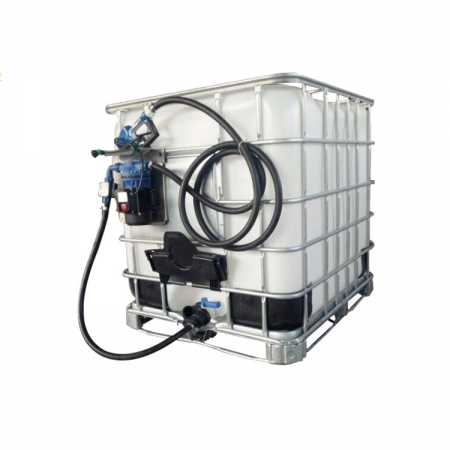 Pompe à membrane 1000L Kit de pompe de transfert AdBlue Distributeur IBC avec buse 