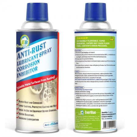 Spray lubrifiant antirouille longue durée pour une protection contre la corrosion 