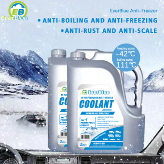 Liquide de refroidissement antigel à concentration personnalisée en éthylène glycol, protection toutes saisons, pour voitures et camions
    