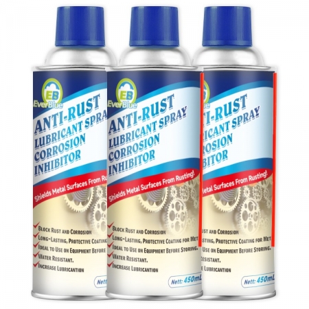 Spray lubrifiant multifonctionnel, dissolvant de rouille, poudre de fer, nettoyant pour pièces de vélo et de voiture, 450ml
         