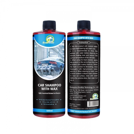 Cire de lavage de voiture, nettoyage efficace, liquide, shampoing, 500ml 